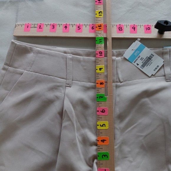 J.McLaughlin Maren Pants size 4 wide leg color BONE SOLID Ins30" NEW! $188 - Picture 5 of 9